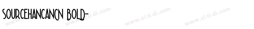 sourcehancanCN BOLD字体转换